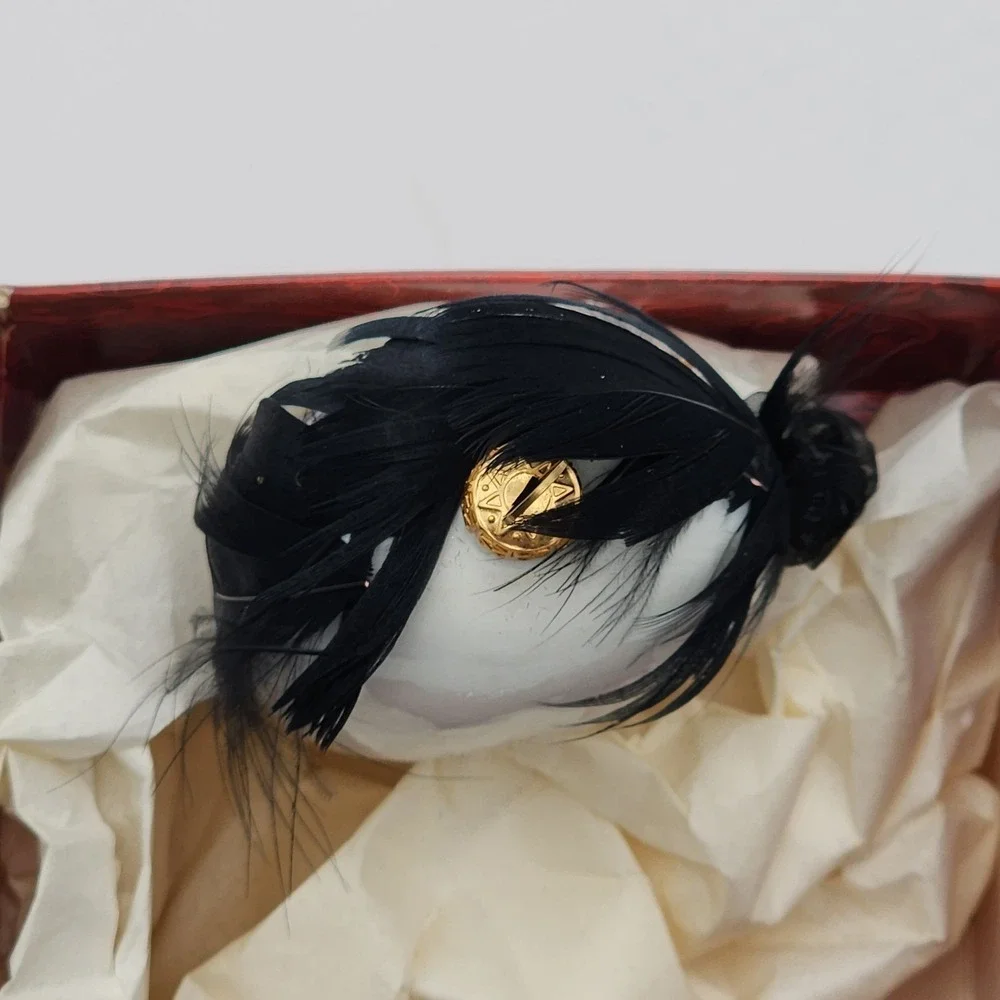 Silverado Venetian Style Mask Christmas Ornament Small Hand Painted Porcelain